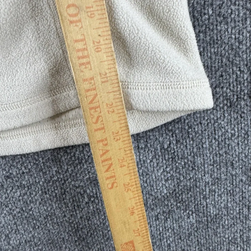 Patagonia Jacket Womens S White Synchilla Fleece 1/4 Zip Pockets Pullover